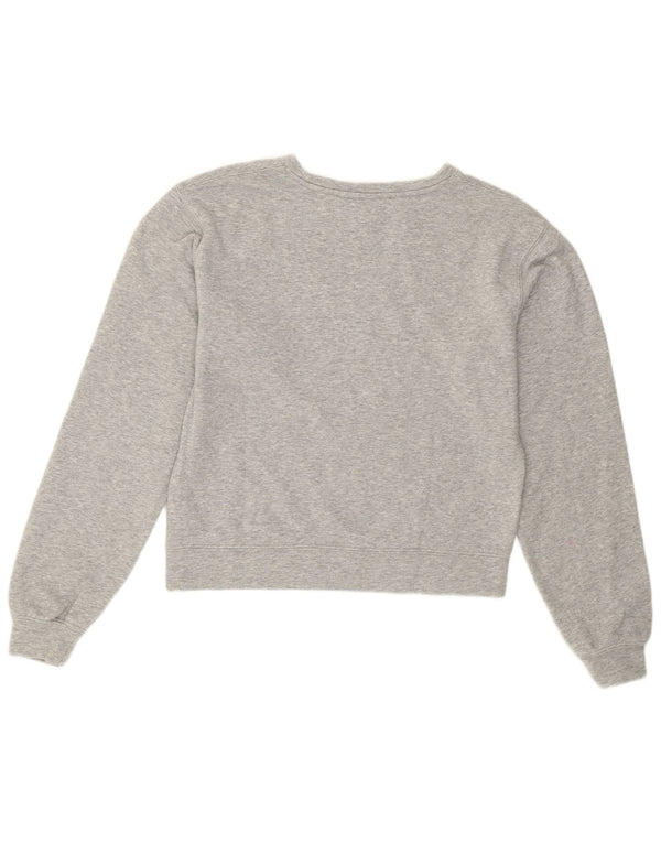 Maglione con cappuccio grafico da donna Guess UK 10 piccolo cotone grigio