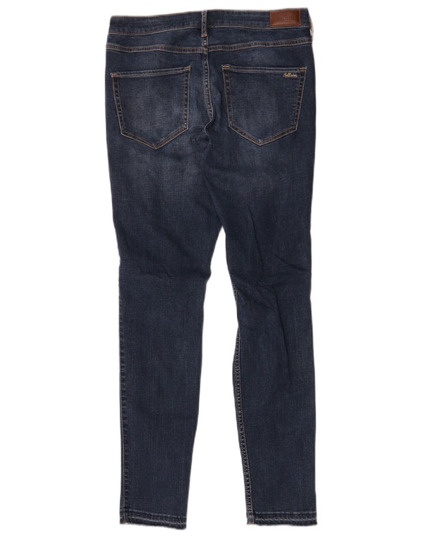 Jeans skinny effetto invecchiato Hollister da donna US 11 Large W30 L30 cotone blu