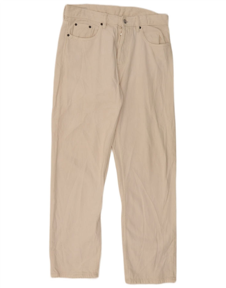 Jeans dritti da uomo Zara EU 40 medio W31 L32 bianco sporco