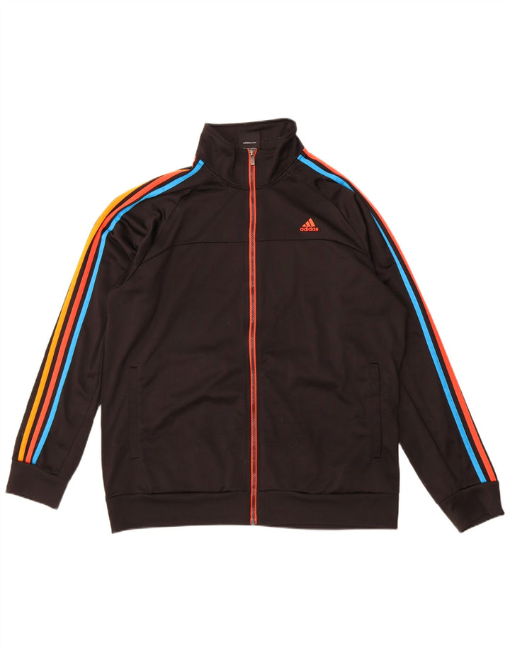 Giacca da allenamento Adidas Climalite da uomo UK 46/48 XL Poliestere nero