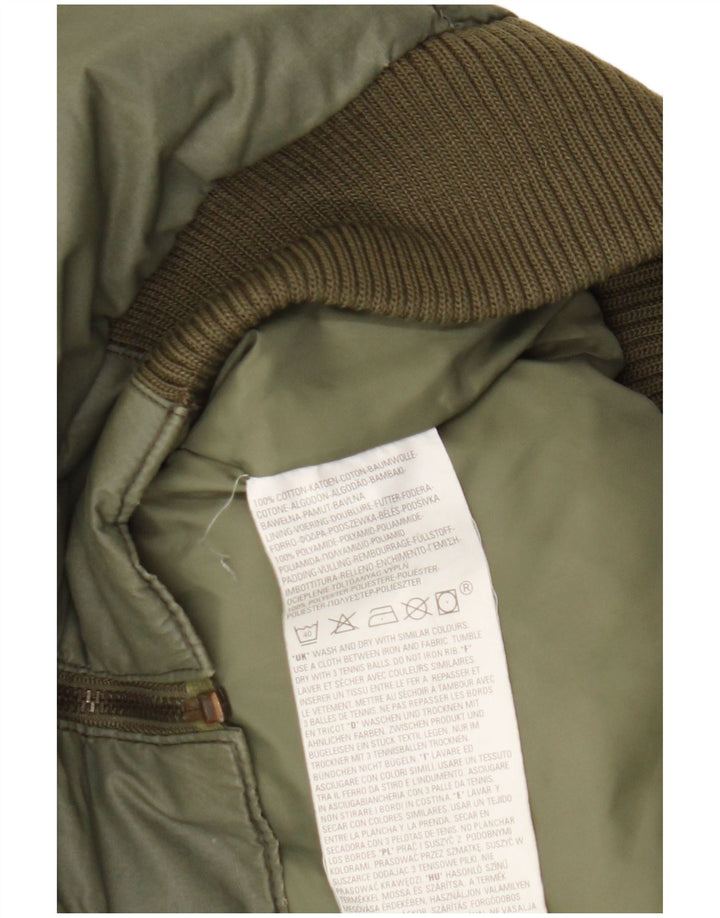 Gilet imbottito da uomo Levi's UK 40 grande cotone verde