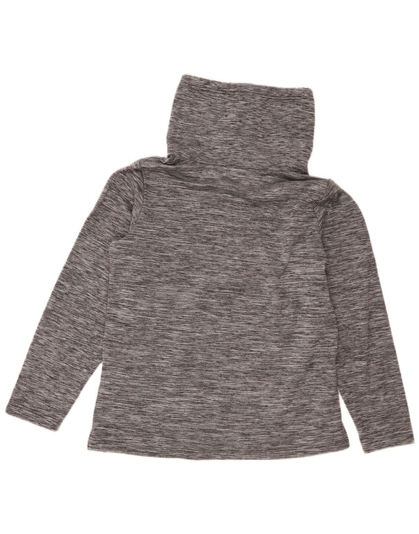 Maglia a maniche lunghe da donna Columbia UK 14 Poliestere chiazzato grigio medio