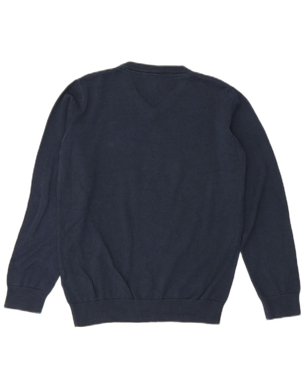 Maglione Marks & Spencer per ragazzi con scollo a V 12-13 anni in cotone blu navy