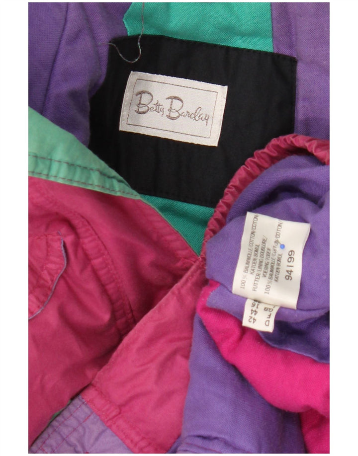 Giacca da sci oversize da donna Betty Barclay UK 16 grande cotone rosa