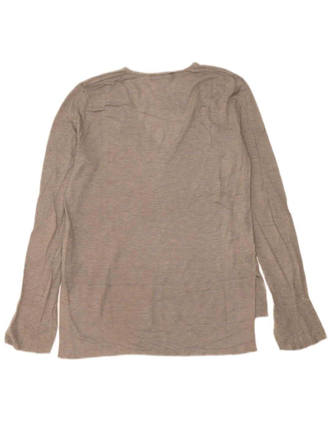 Top Zara da donna oversize a maniche lunghe UK 6 XS in viscosa grigia
