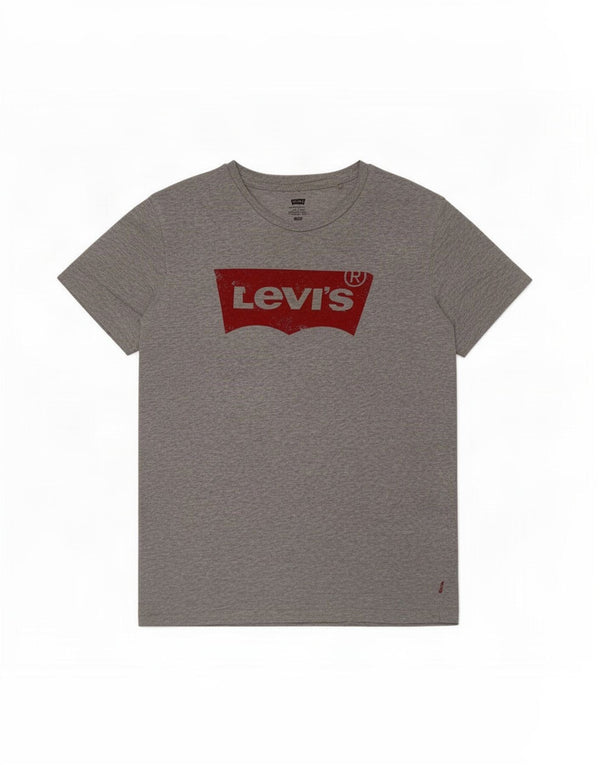 T-shirt grafica da uomo Levi's Top in cotone grigio medio