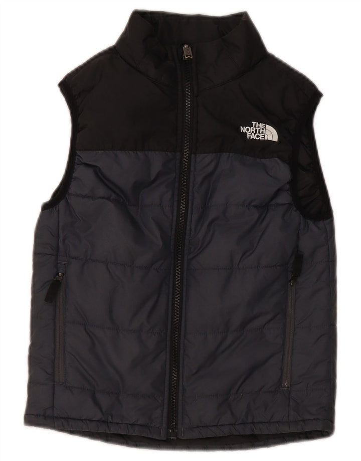 Gilet imbottito per ragazzi The North Face 7-8 anni piccolo in poliestere color block grigio