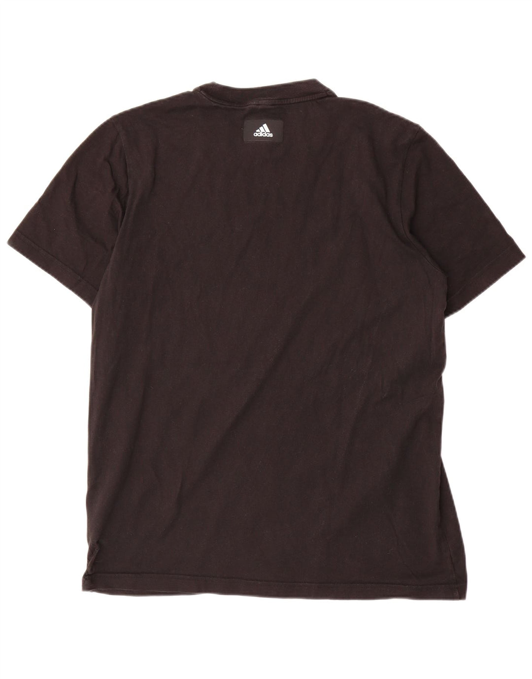 T-shirt grafica da uomo Adidas Top in cotone nero medio
