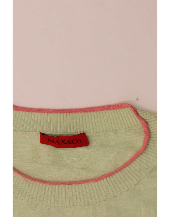 Max & Co. Camicetta in maglia grafica da donna Top UK 16 Large Verde