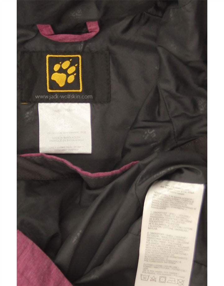 Giacca a vento con cappuccio da donna Jack Wolfskin UK 10 Small Pink Poliestere