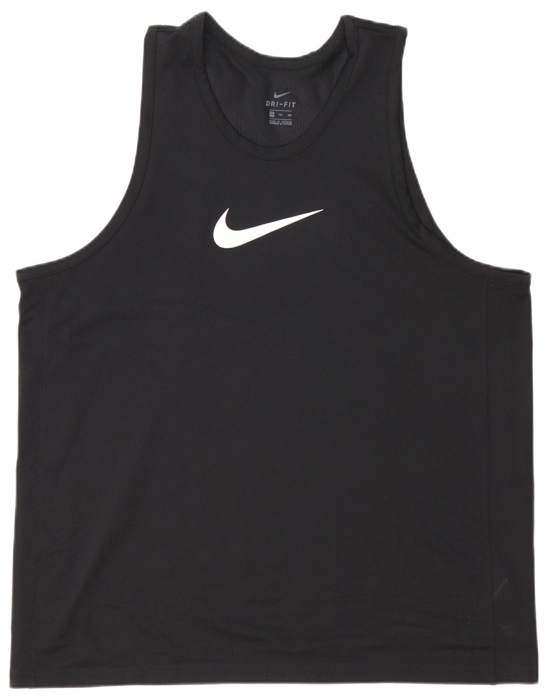 Canotta Nike Dri Fit da uomo 2XL nera in poliestere