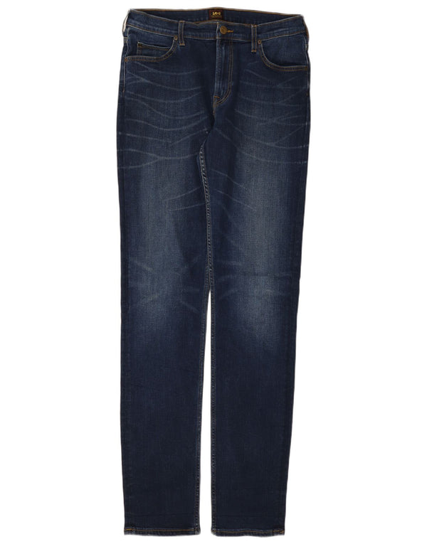 Jeans slim Lee Rider da uomo W33 L36 in cotone blu