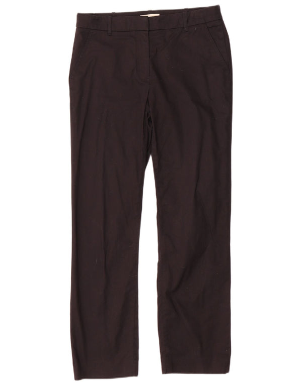 Pantaloni chino dritti da donna Hobbs UK 8 piccoli W28 L28 cotone nero