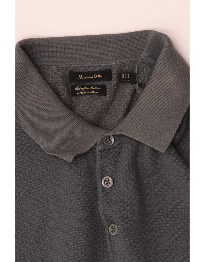 Polo Uomo Massimo Dutti Cotone Grigio Medio