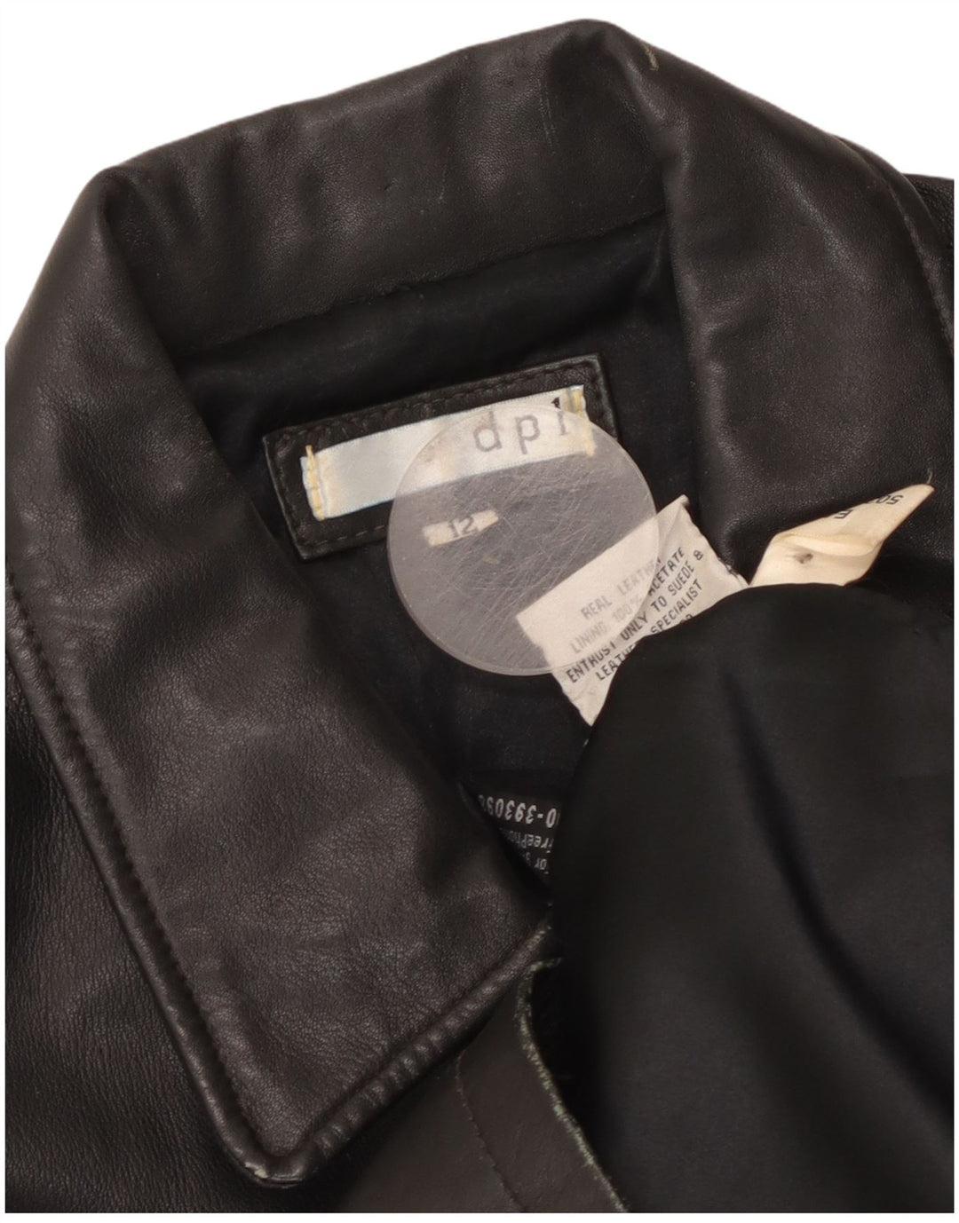 Giacca in pelle da donna DPL UK 12 pelle nera media