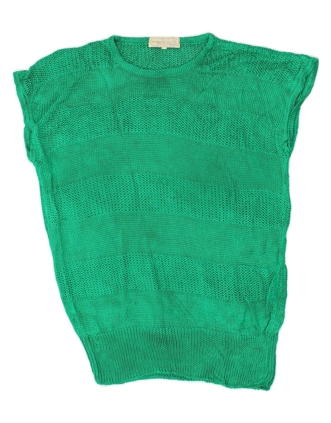 VINTAGE Womens Vest Tank Top IT 46 Large Green Vintage Vintage and Second-Hand Vintage from Messina Hembry 