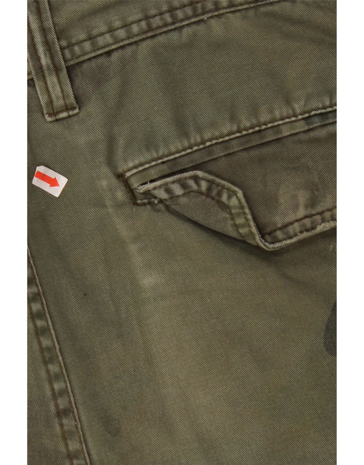 Pantaloncini cargo da uomo NAUTICA W33 cotone mimetico verde medio