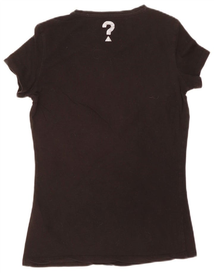 T-shirt grafica da donna Guess Top UK 8 Small Nera