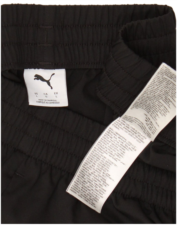 Pantaloncini sportivi da uomo Puma Large neri in poliestere
