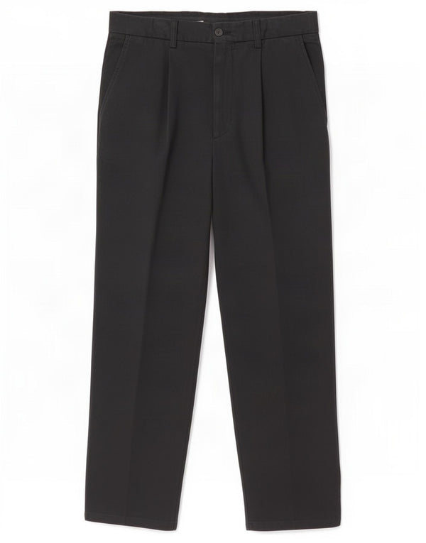 Pantaloni casual dritti da uomo Jaeger W34 L30 cotone nero