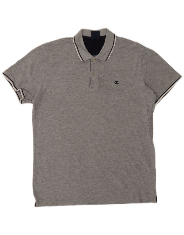 Polo da uomo Champion XL in cotone grigio