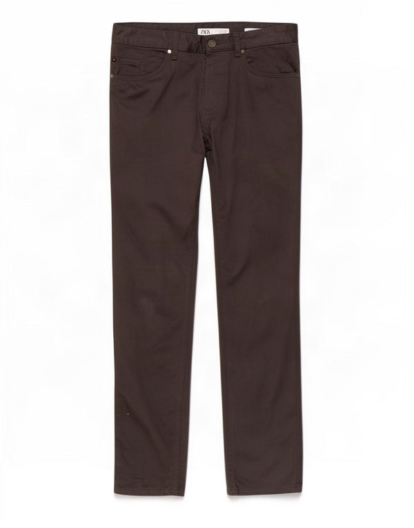 Pantaloni casual skinny da uomo Zara EU 38 Small W30 L30 Grigio