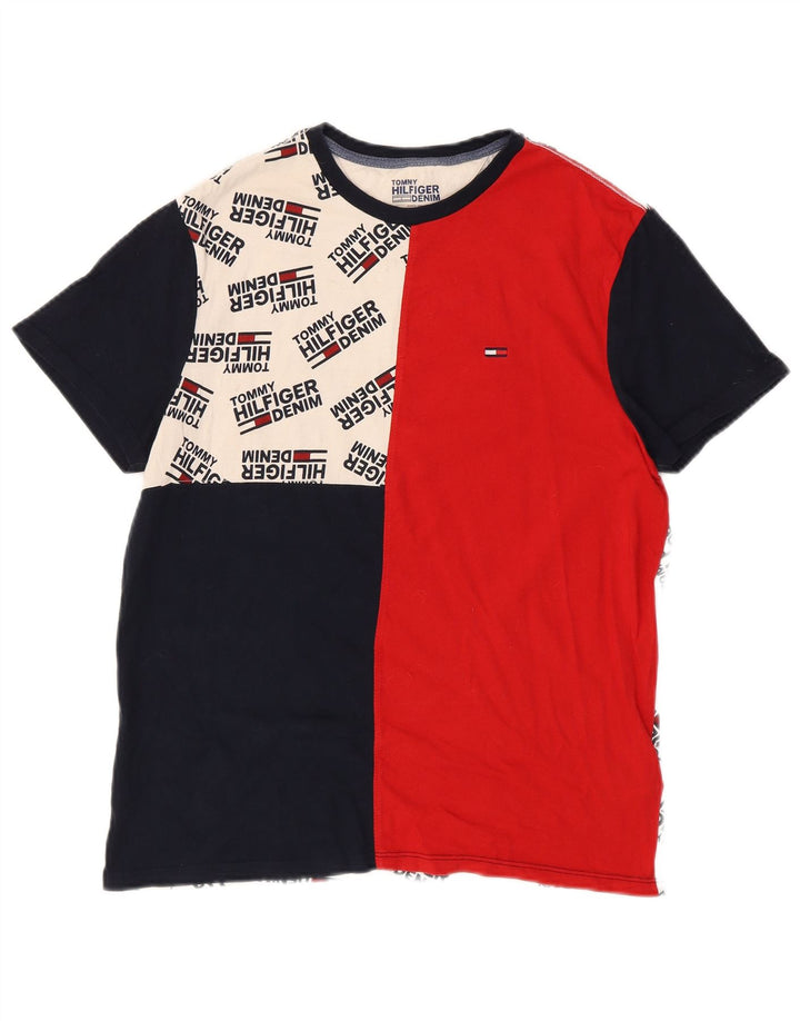 T-shirt grafica da uomo Tommy Hilfiger Top Small multicolore Colourblock