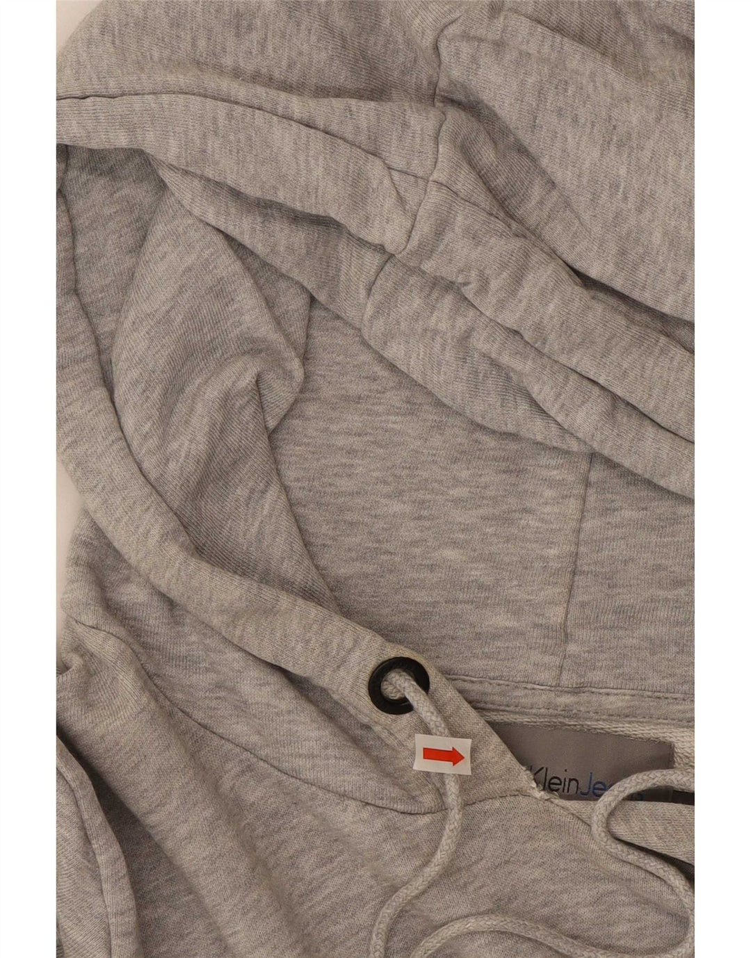 Maglione con cappuccio grafico da uomo Calvin Klein Jeans color block grigio medio