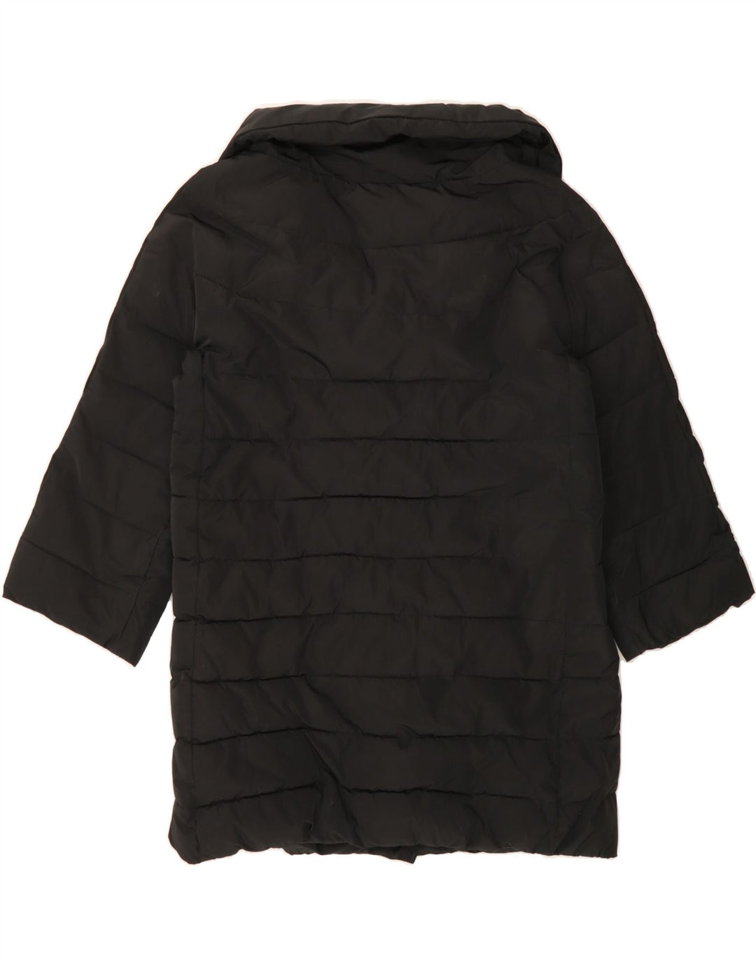 CARACTERE Womens Oversized Padded Coat UK 10 Small Black Polyester Vintage Caractere and Second-Hand Caractere from Messina Hembry 
