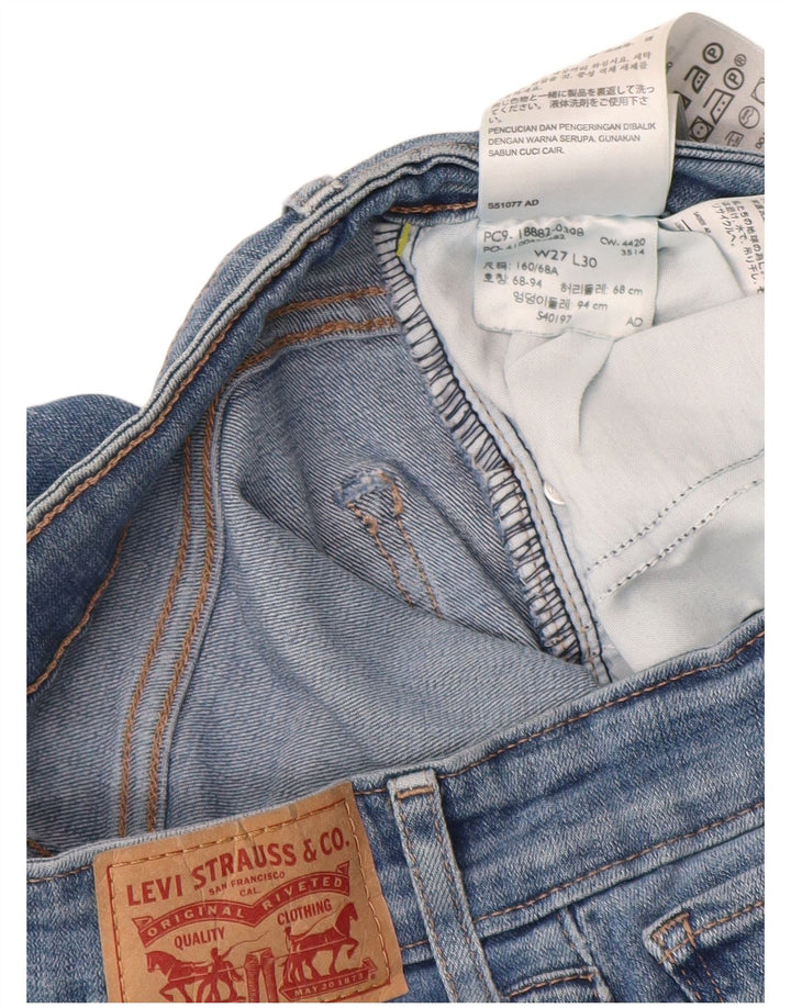 LEVI'S Jeans skinny a vita alta 721 da donna W27 L30 cotone blu