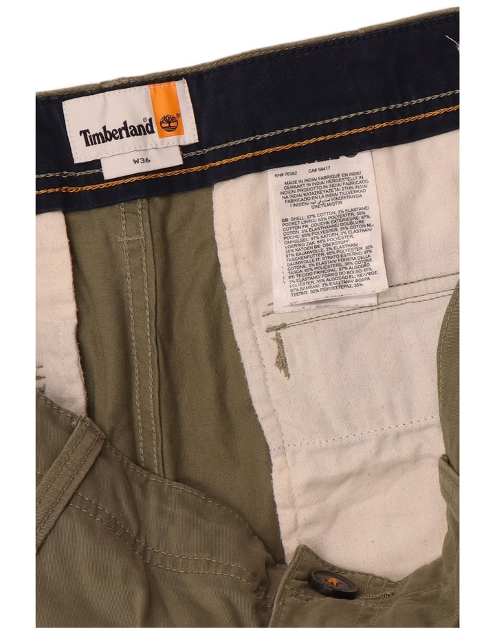 Pantaloncini cargo da uomo Timberland W36 grandi cotone kaki