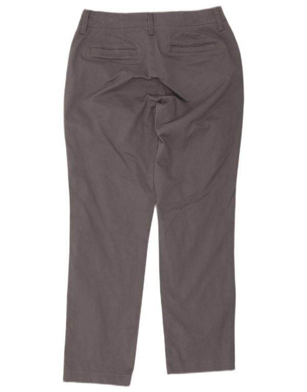 Pantaloni chino dritti slim su misura da donna Lee US 4 Small W30 L27 Grigio