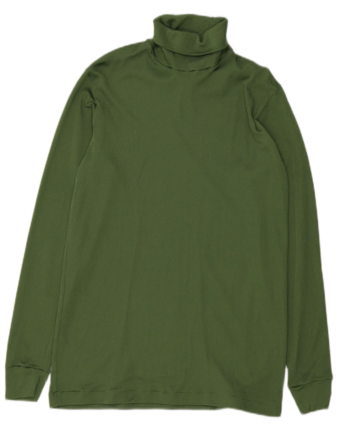 Top vintage da uomo a maniche lunghe verde medio