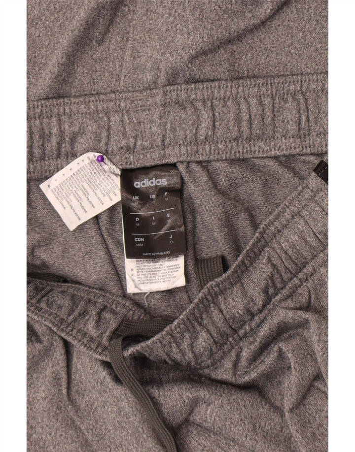 Pantaloni da tuta da uomo Adidas in poliestere grigio medio