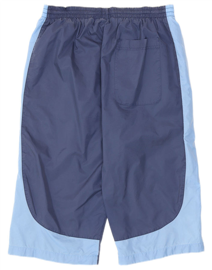 Pantaloncini sportivi Nike Bermuda da uomo, grandi, in nylon color block blu navy