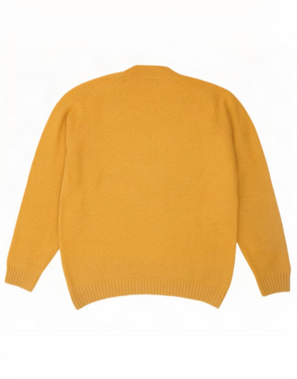 Maglione maglione girocollo da uomo Zara XL in lana gialla