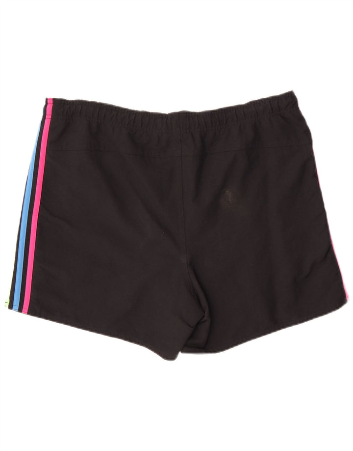 Pantaloncini sportivi da uomo Adidas grandi in nylon nero