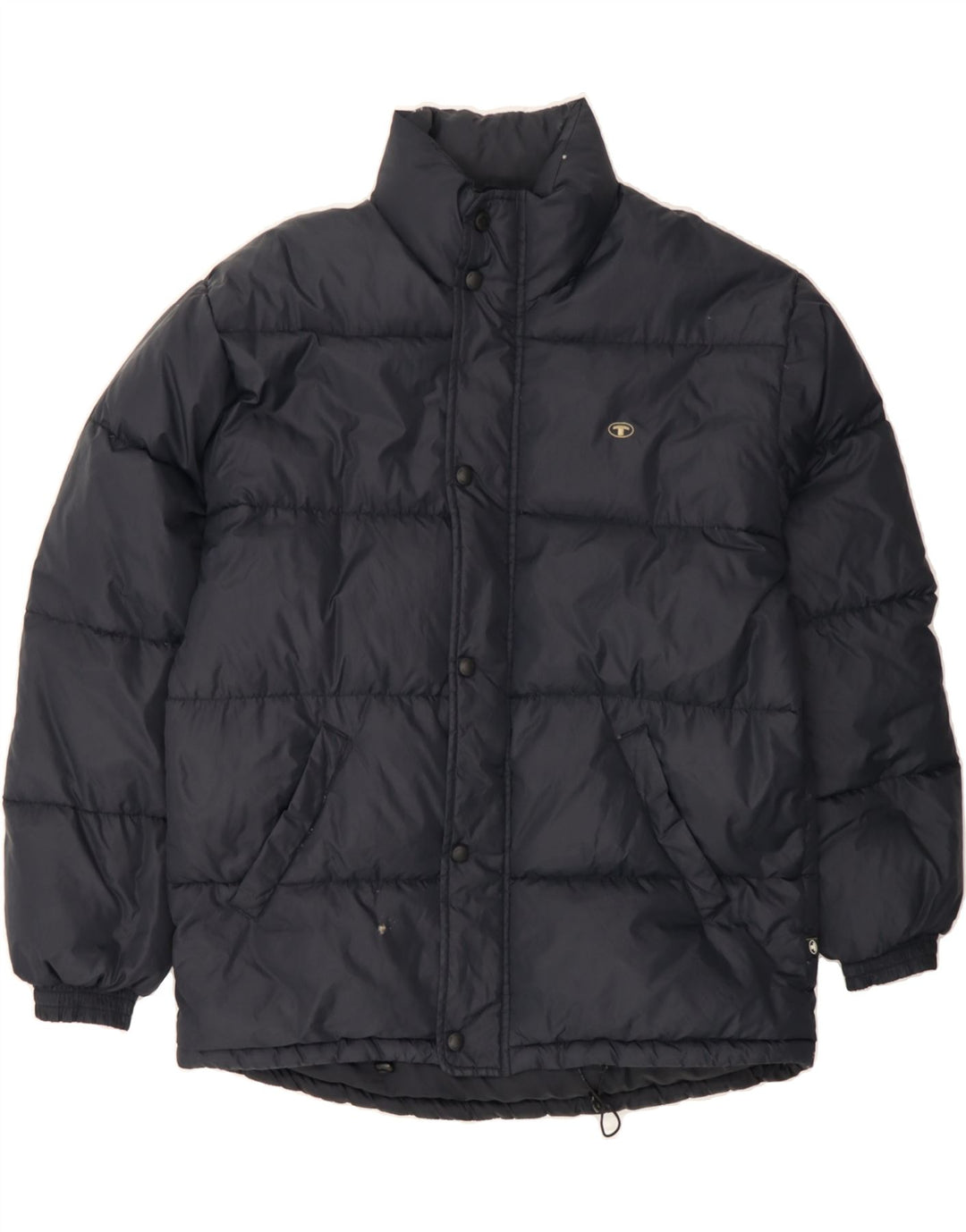 TOM TAILOR Mens Hooded Padded Jacket UK 38 Medium Black Polyamide Vintage Tom Tailor and Second-Hand Tom Tailor from Messina Hembry 