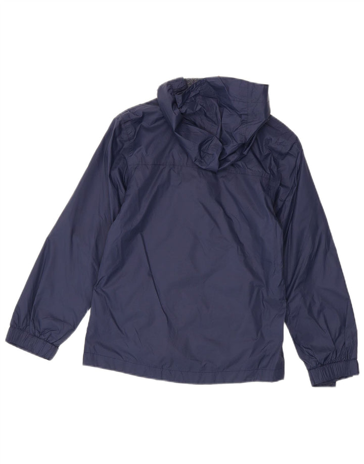 MOUNTAIN WAREHOUSE Giacca antipioggia con cappuccio per ragazzi 9-10 anni in nylon blu navy