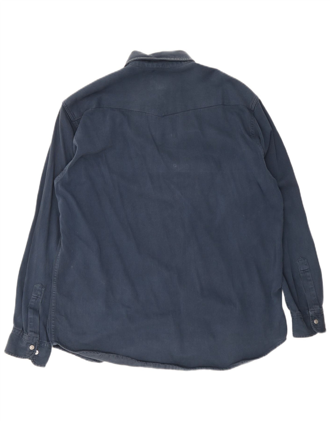 Camicia in denim da uomo Carrera taglia 39/40 cotone medio blu navy