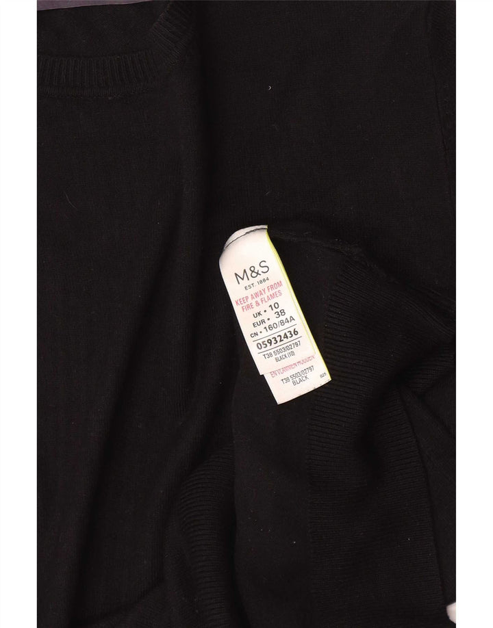 Camicetta da donna Marks & Spencer Top UK 10 piccola viscosa nera