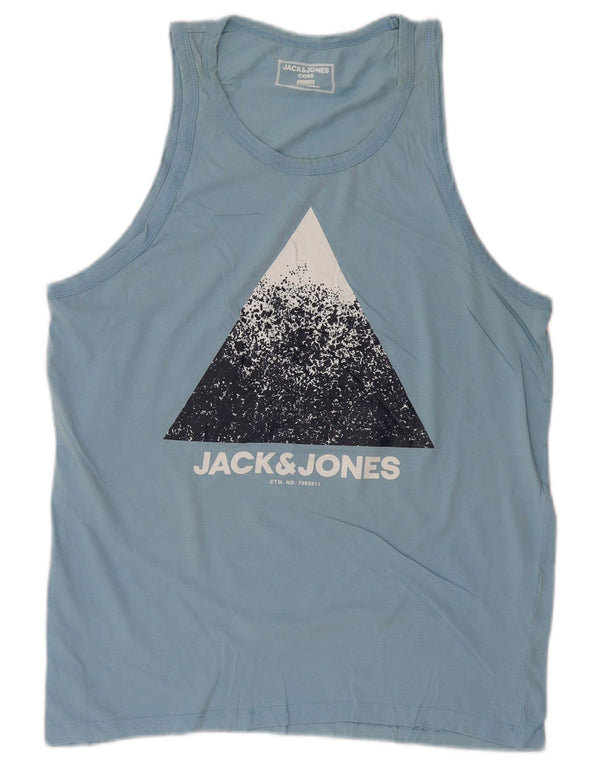 JACK & JONES Canotta grafica da uomo slim fit Core grande blu