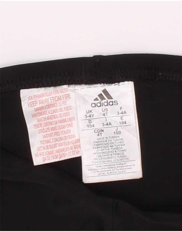 Pantaloncini sportivi Adidas da ragazzo 3-4 anni in poliestere nero