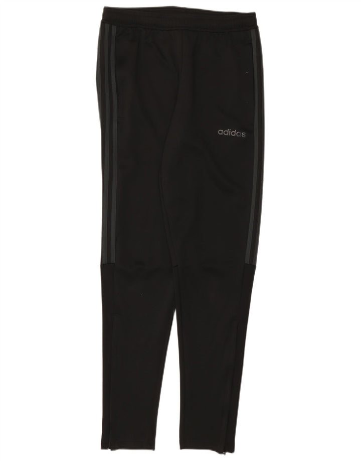 Pantaloni da tuta Adidas Climalite da uomo piccoli in poliestere nero
