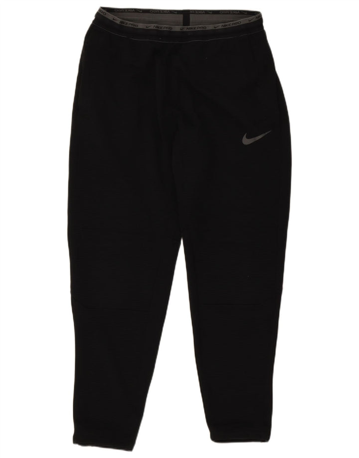 Pantaloni da tuta grafica Nike Dri Fit da uomo, poliestere nero medio