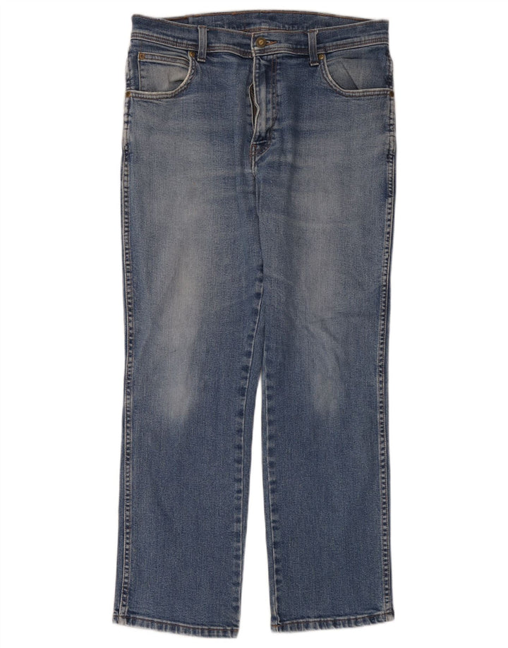 Jeans dritti da uomo Wrangler W34 L30 cotone blu