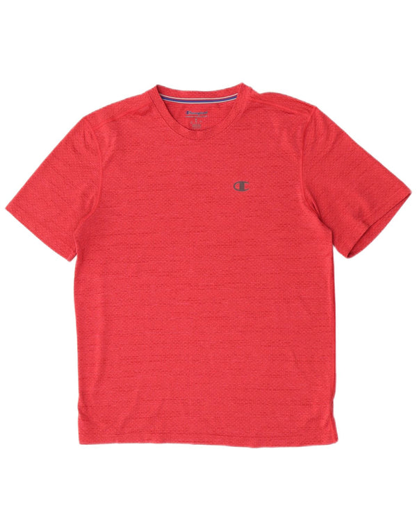 T-shirt da uomo Champion Top rosso medio in poliestere