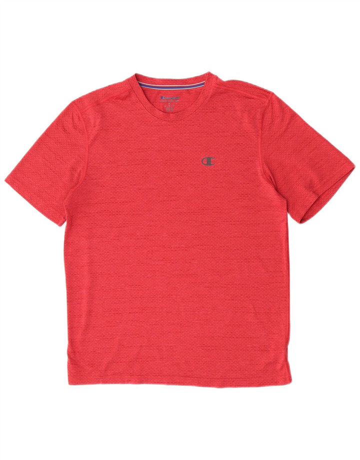 T-shirt da uomo Champion Top rosso medio in poliestere