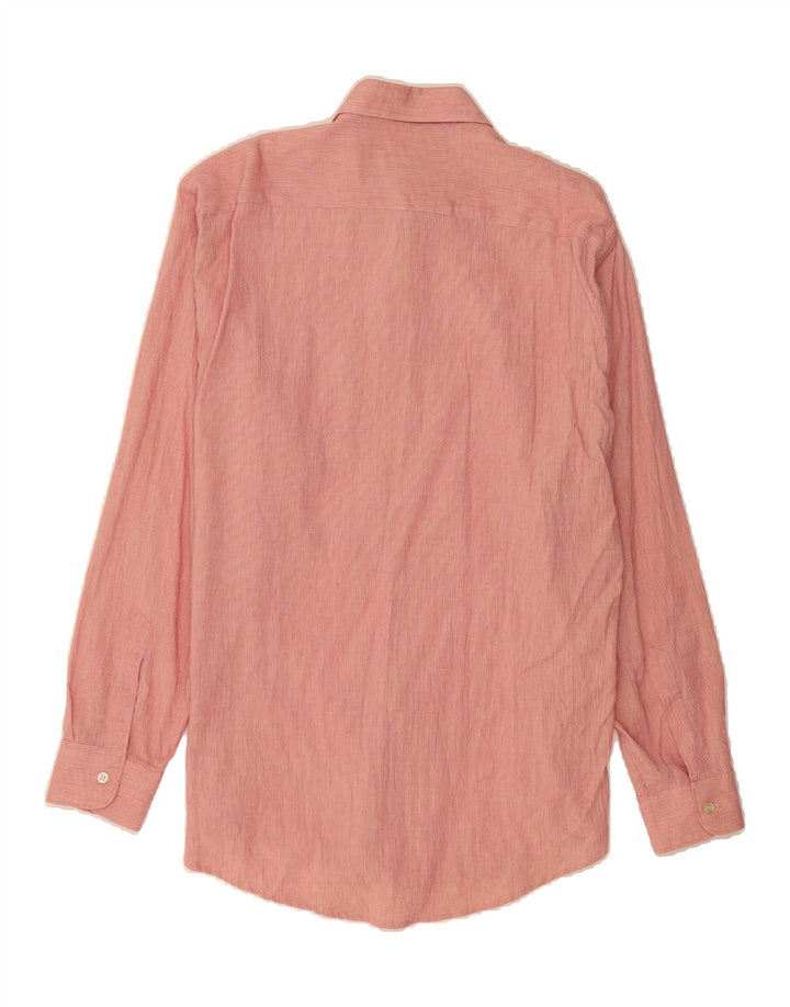 TRUSSARDI JEANS Mens Shirt XL Pink Cotton Vintage Trussardi Jeans and Second-Hand Trussardi Jeans from Messina Hembry 