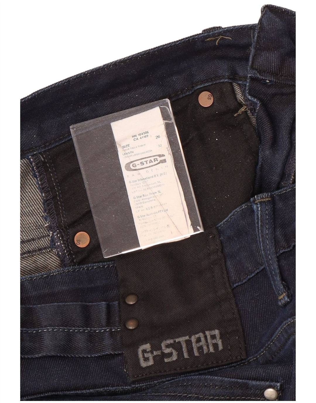 Jeans skinny da donna G-STAR W26 L32 cotone blu navy